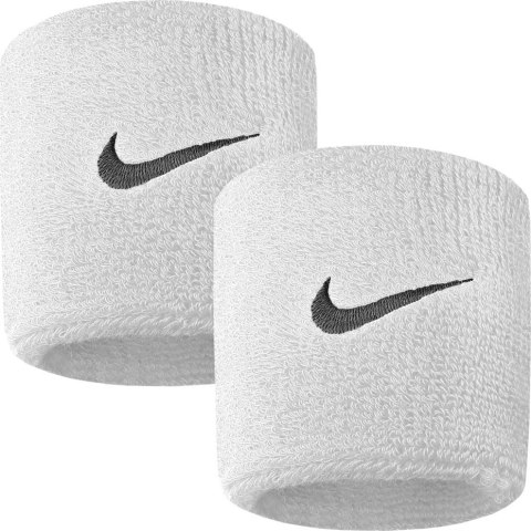 Frotki na nadgarstek Nike Swoosh białe 2 szt. NNN04101OS Nike Frotki na nadgarstek Nike Swoosh białe 2 szt. NNN04101OS Nike