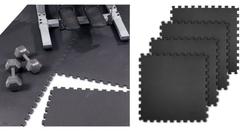 MATA PUZZLE SMJ czarna 62x62x1,2 /4szt/ Smj MATA PUZZLE SMJ czarna 62x62x1,2 /4szt/ Smj