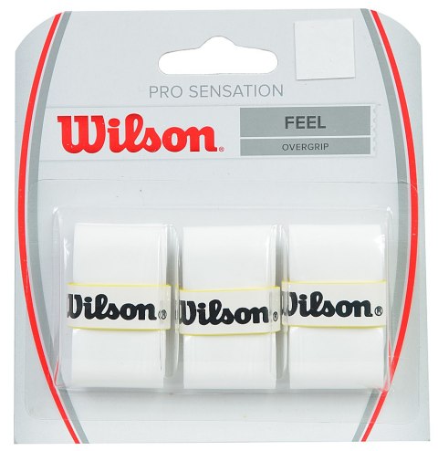 Owijka Wilson Pro Sensation Feel Overgrip 3 szt. biała WRZ4010WH Wilson Owijka Wilson Pro Sensation Feel Overgrip 3 szt. biała WRZ4010WH Wilson