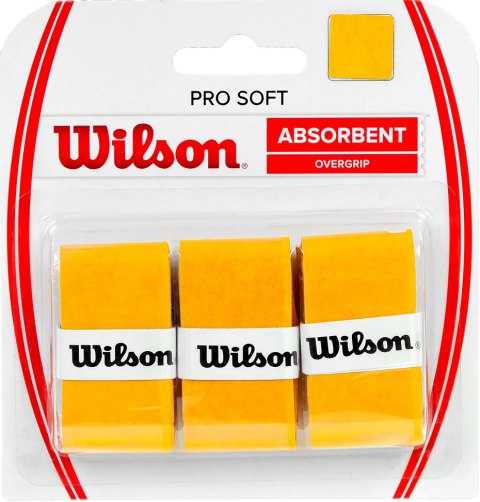 Owijka Wilson Pro Soft Absorbent Overgrip żółta 3szt WRZ4040GO Wilson Owijka Wilson Pro Soft Absorbent Overgrip żółta 3szt WRZ4040GO Wilson