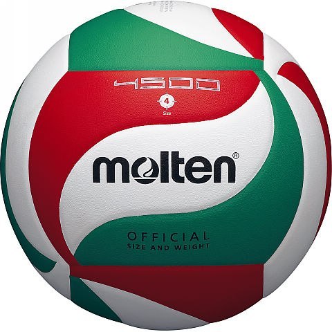 Piłka siatkowa Molten V4M4500 biało-czerwono-zielona Molten Piłka siatkowa Molten V4M4500 biało-czerwono-zielona Molten